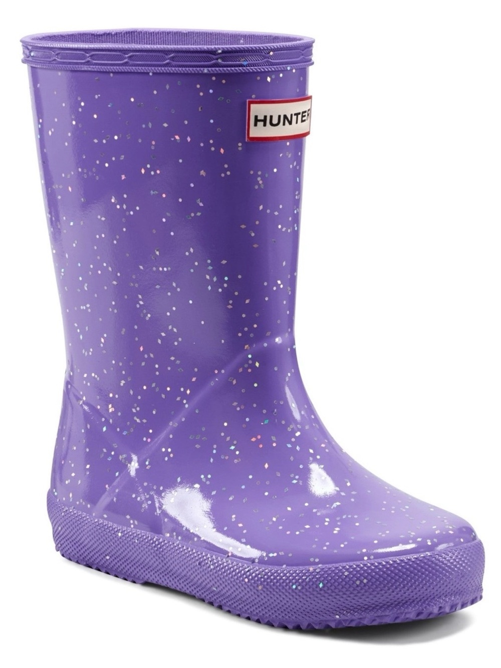NWB Hunter Toddler Purple Glitter Rain Boot